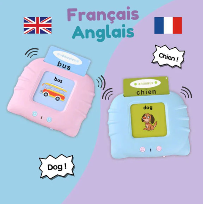 Cartes Flash Parlantes pour Enfants en français et en anglais