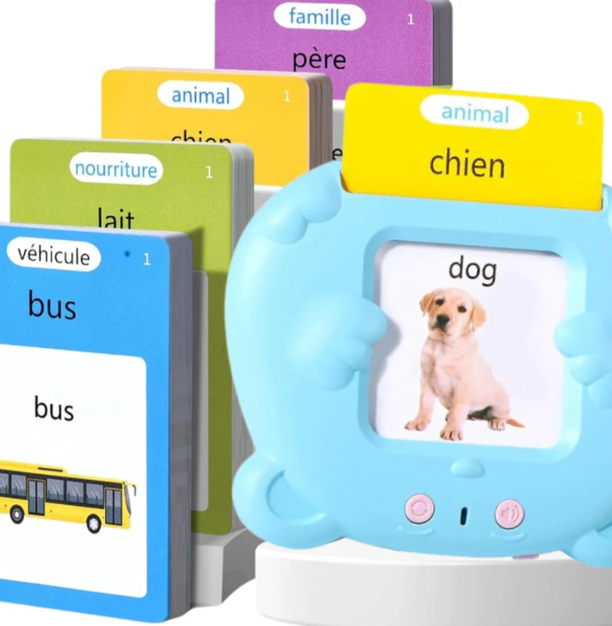 Cartes Flash Parlantes pour Enfants en français et en anglais