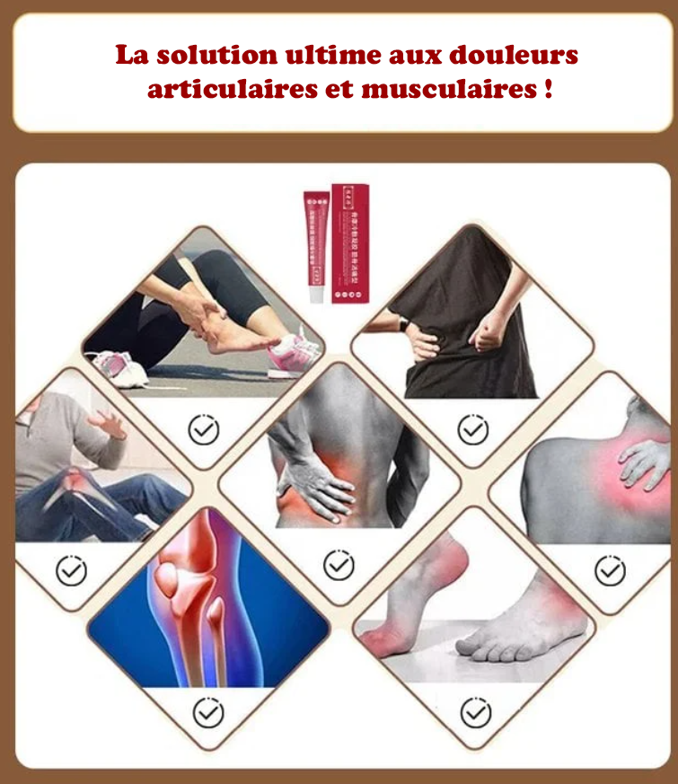 Pack(2 Boites) Gel anti-douleur pour les douleurs articulaires et musculaires